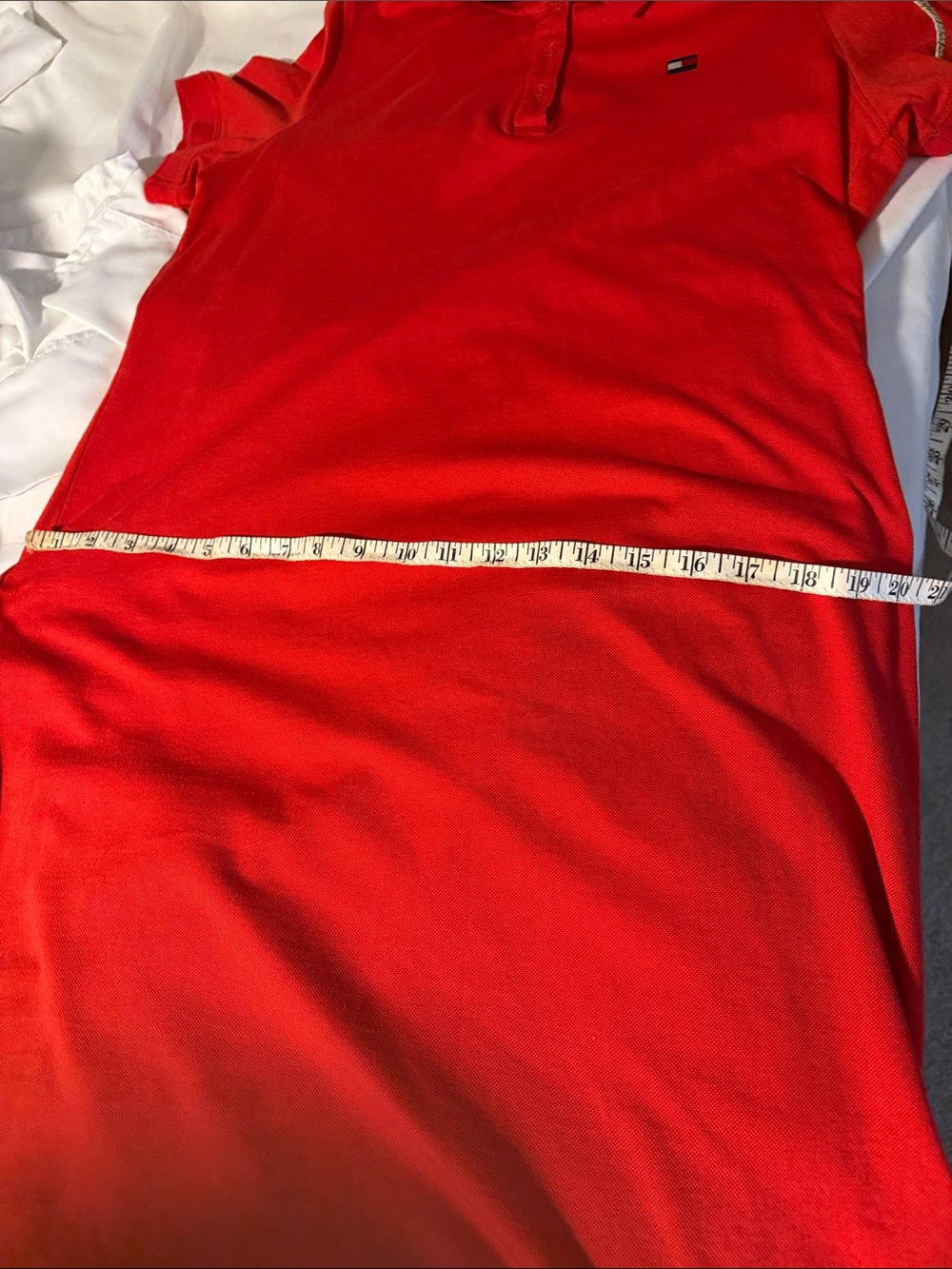 Tommy Hilfiger Bright Red Polo Shirt Dress - Picture 6 of 6
